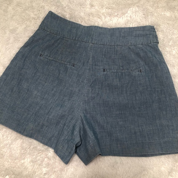 Jcrew chambray cotton tie-waist short size 8 - Picture 8 of 8
